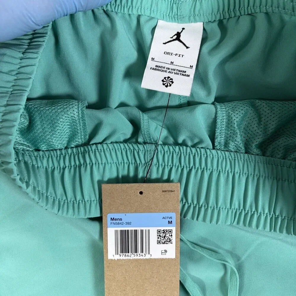 Jordan Dri-FIT Woven Shorts Mens Medium Teal Blue Activewear Training Gym NWTGS